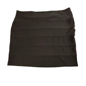 Forever 21 Plus Elastic Waistband Stretch Black Short Skirt Size 2XL